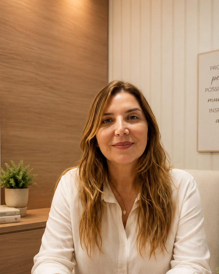 Retrato de Regina Lúcia Teixeira de Siqueira, neuropsicóloga em Vila Velha - ES
